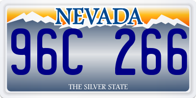 NV license plate 96C266