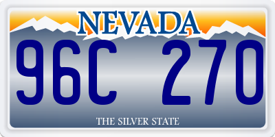 NV license plate 96C270