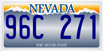 NV license plate 96C271