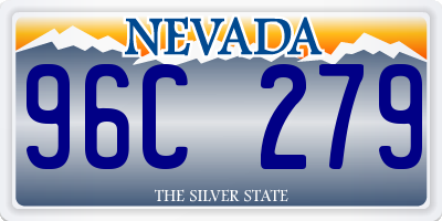 NV license plate 96C279