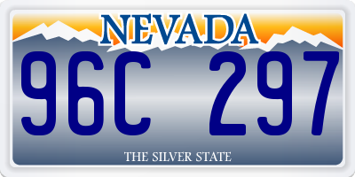 NV license plate 96C297