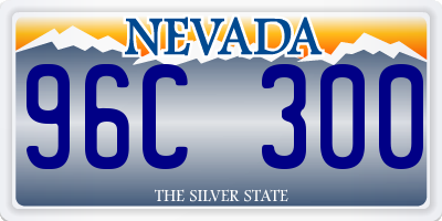 NV license plate 96C300