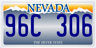 NV license plate 96C306