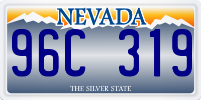 NV license plate 96C319