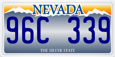 NV license plate 96C339