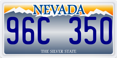 NV license plate 96C350