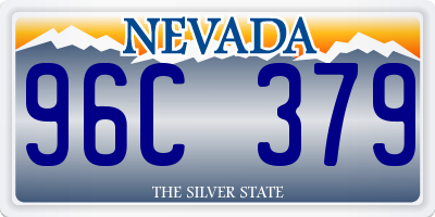 NV license plate 96C379