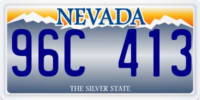 NV license plate 96C413