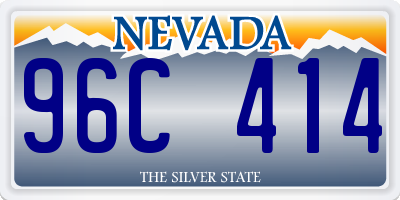 NV license plate 96C414