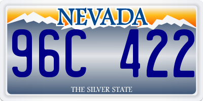 NV license plate 96C422