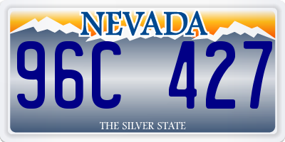 NV license plate 96C427