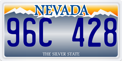 NV license plate 96C428