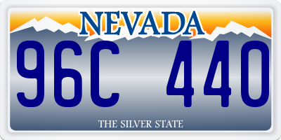 NV license plate 96C440