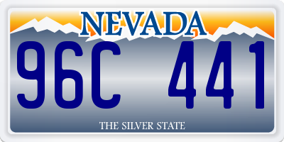 NV license plate 96C441