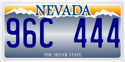 NV license plate 96C444