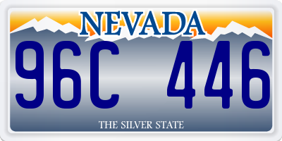 NV license plate 96C446