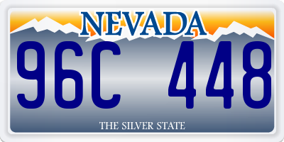 NV license plate 96C448