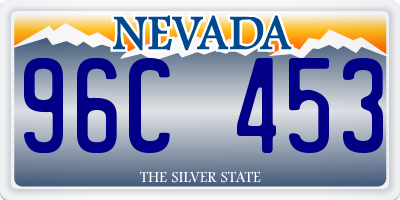 NV license plate 96C453