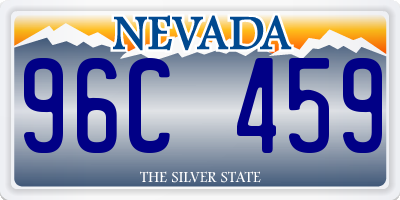 NV license plate 96C459