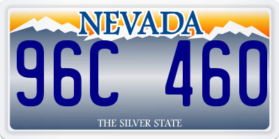 NV license plate 96C460