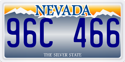 NV license plate 96C466