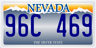 NV license plate 96C469