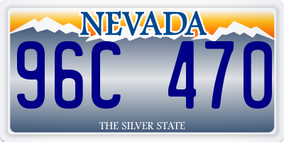 NV license plate 96C470