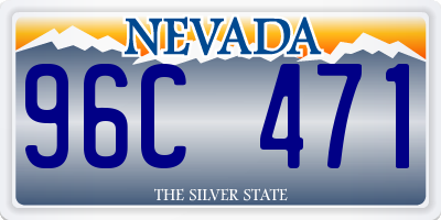 NV license plate 96C471