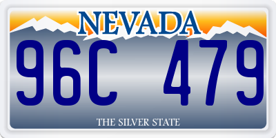 NV license plate 96C479