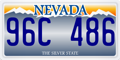 NV license plate 96C486