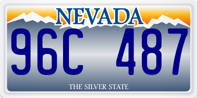 NV license plate 96C487