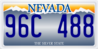 NV license plate 96C488