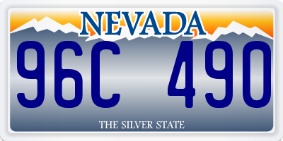 NV license plate 96C490