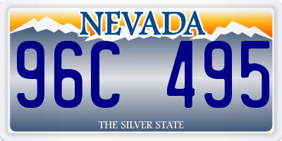 NV license plate 96C495