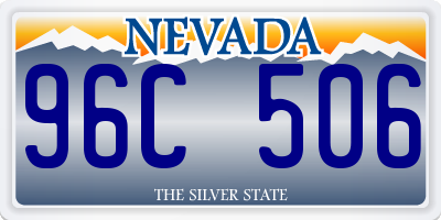 NV license plate 96C506