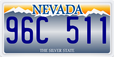 NV license plate 96C511