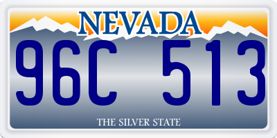 NV license plate 96C513