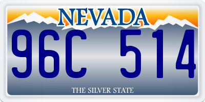 NV license plate 96C514