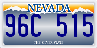 NV license plate 96C515