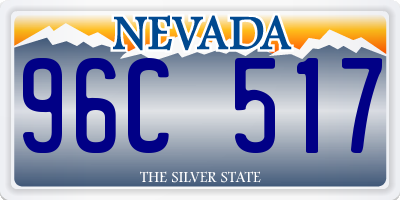 NV license plate 96C517