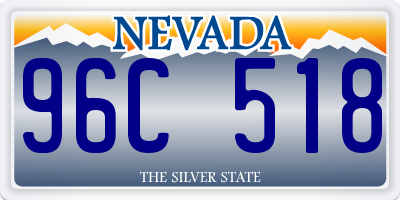 NV license plate 96C518