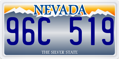 NV license plate 96C519