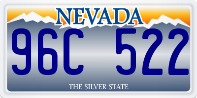 NV license plate 96C522