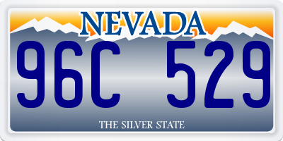 NV license plate 96C529