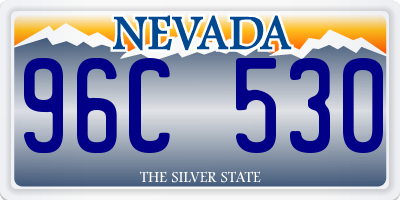 NV license plate 96C530