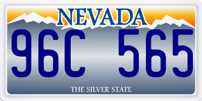 NV license plate 96C565