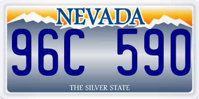 NV license plate 96C590