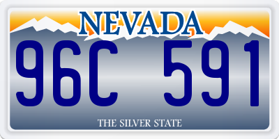 NV license plate 96C591