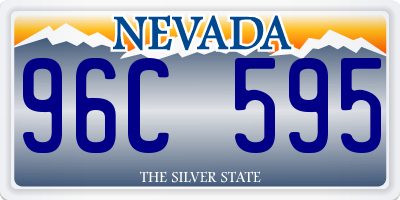 NV license plate 96C595