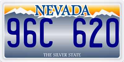 NV license plate 96C620